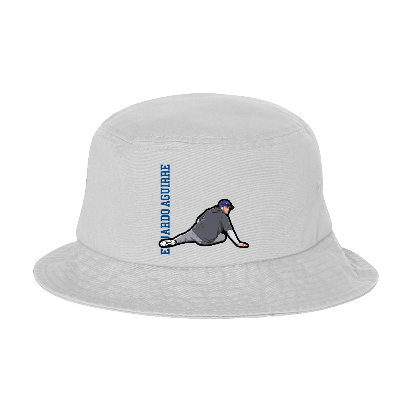 Bucket Cap — Name Vertical in White