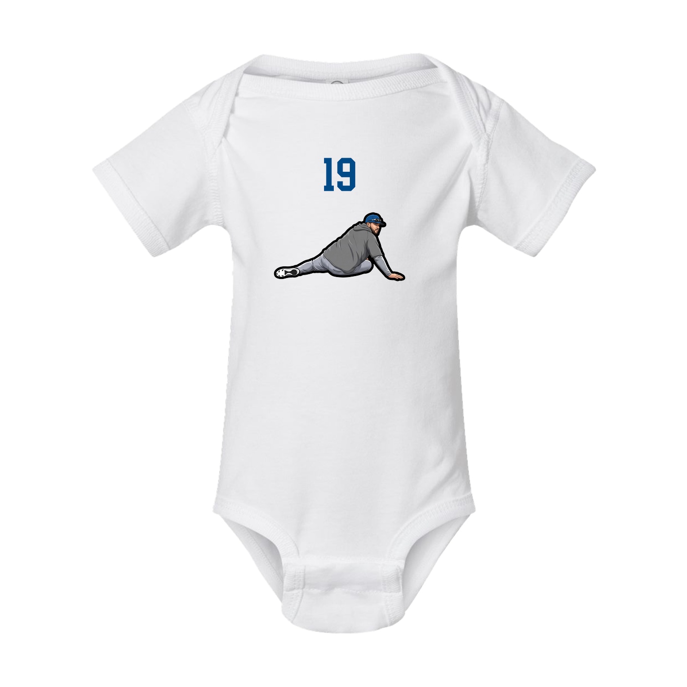 Baby Onesie — Number Top in White