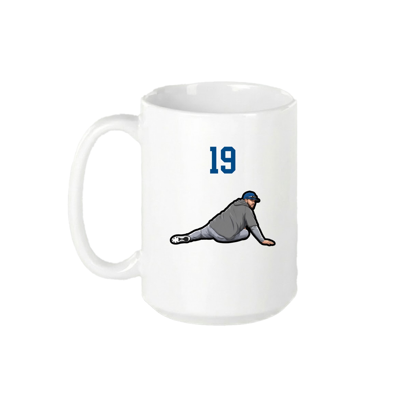 15oz Coffee Mug — Number Top in White