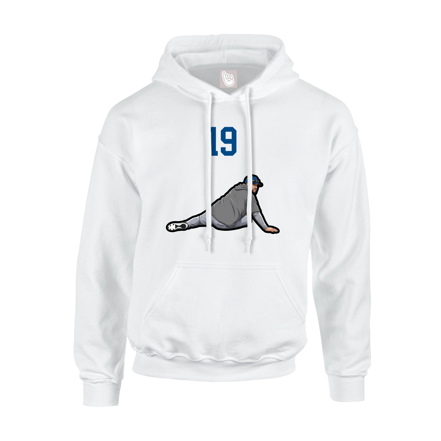 Hoodie — Number Top in White