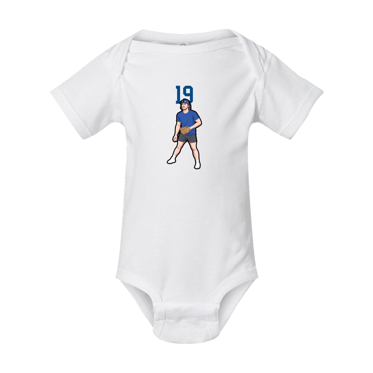 Baby Onesie — Number Top in White
