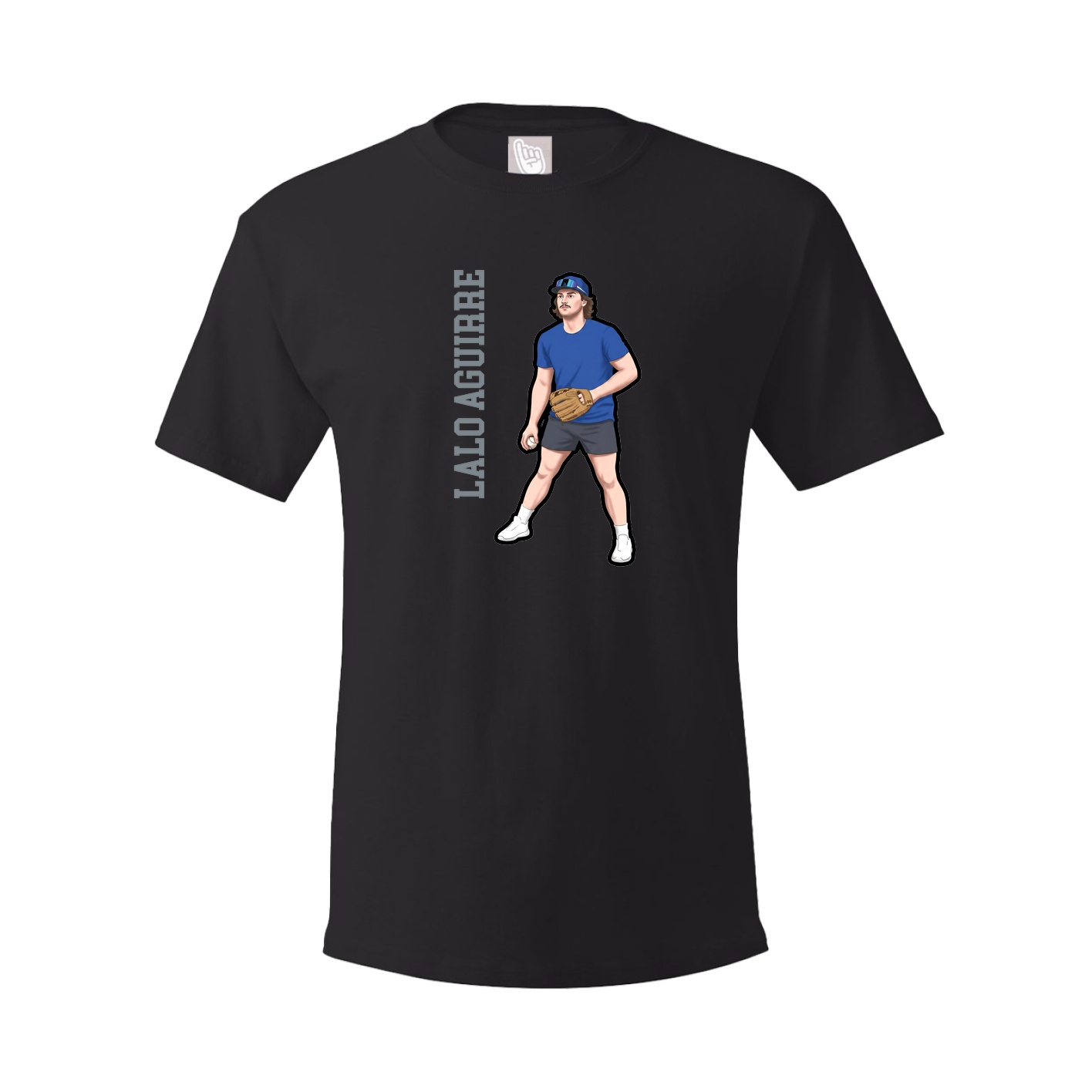 Youth Tee — Name Vertical in Black