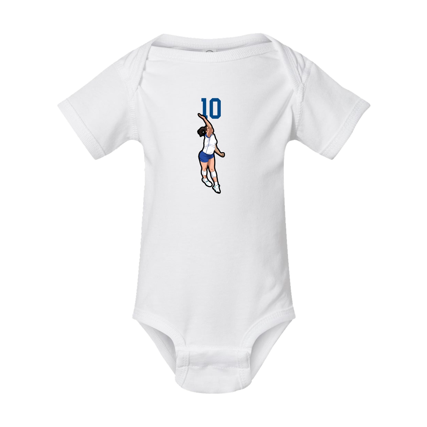 Baby Onesie — Number Top in White