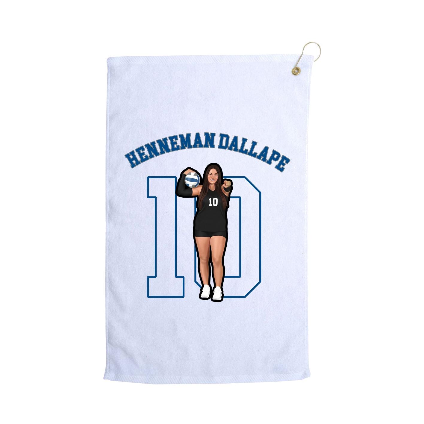 Golf Towel — Shirsey Arch in White