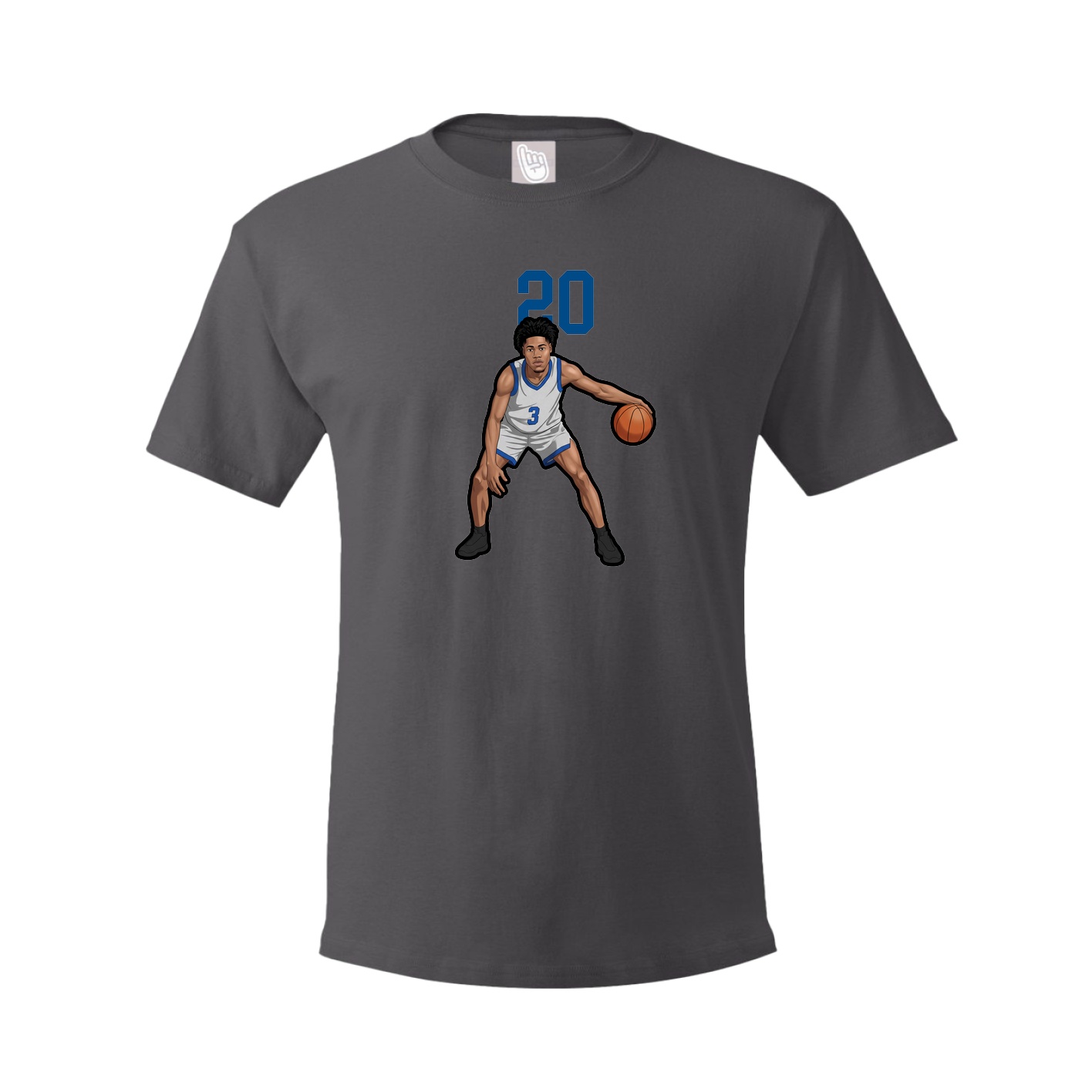 Tee — Number Top in Grey