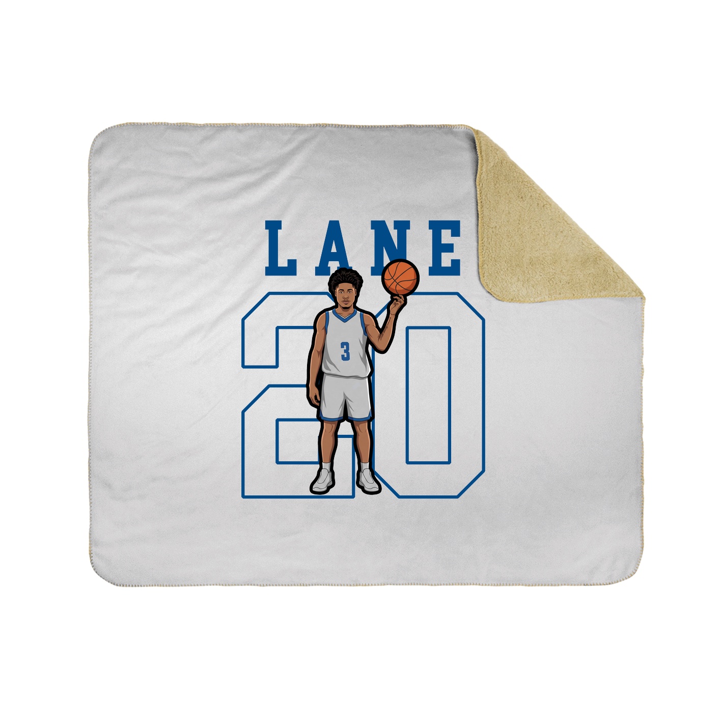 Throw Blanket — Shirsey in White