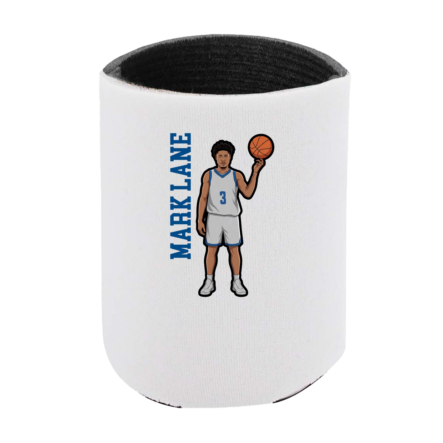 Can Holder — Name Vertical in White