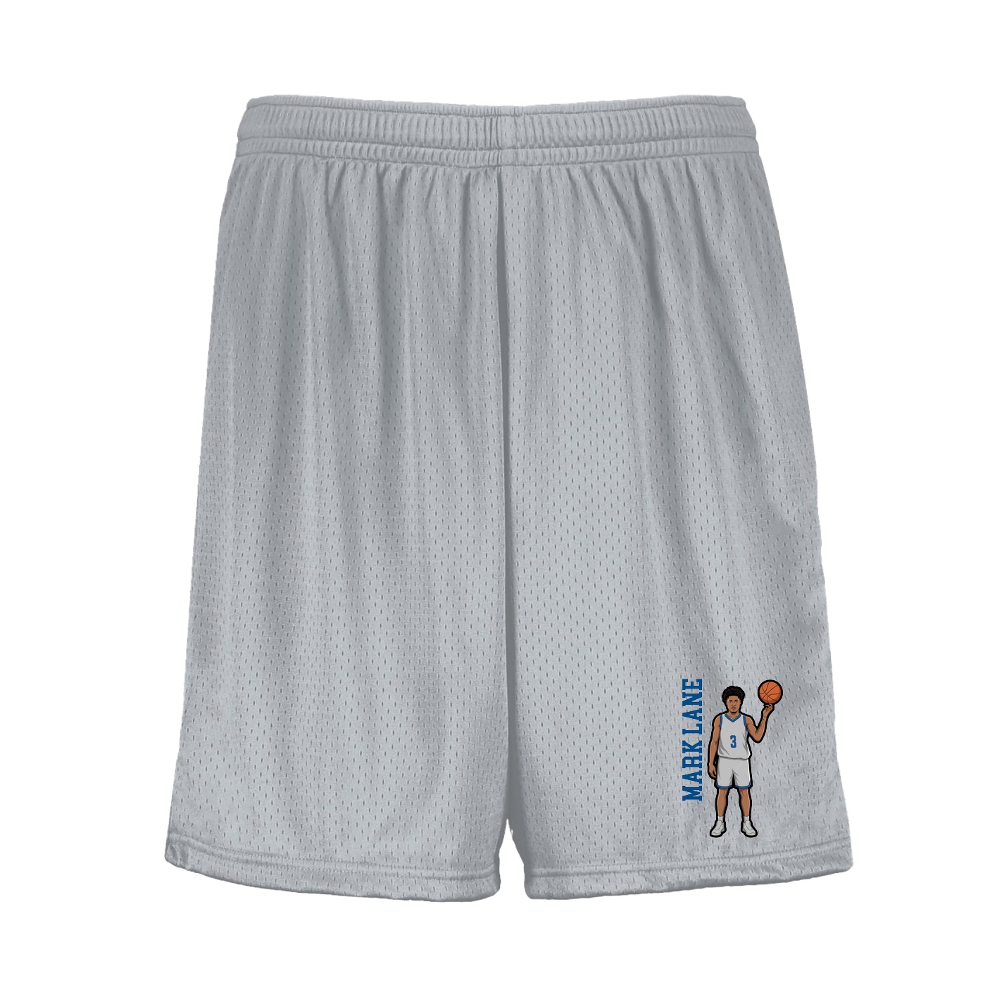 Shorts — Name Vertical in Silver