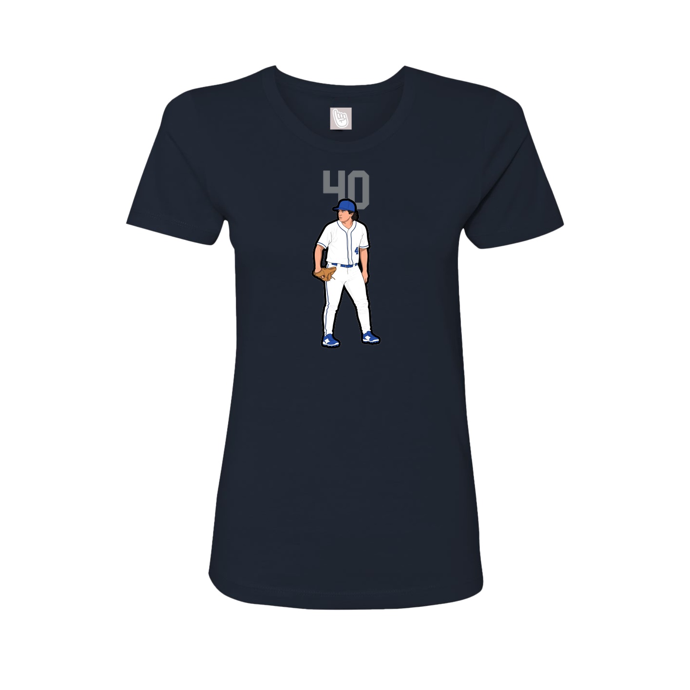 Womens Tee — Number Top in Navy