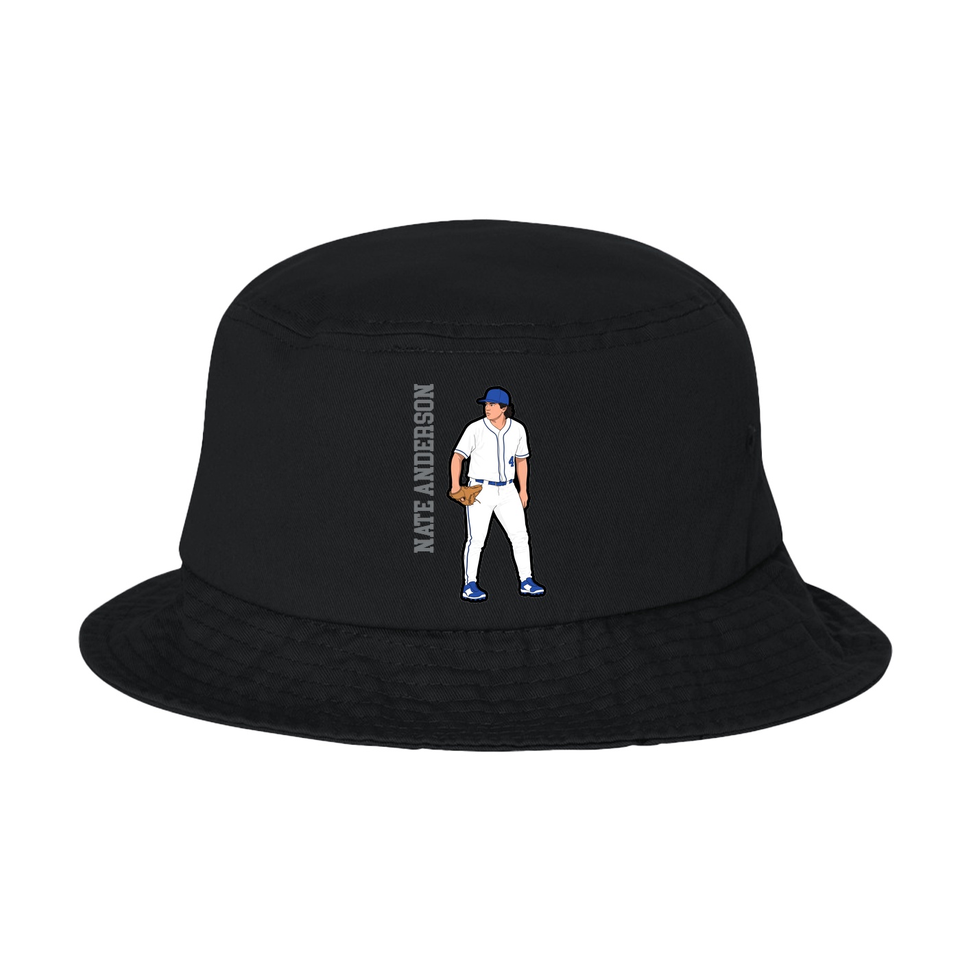 Bucket Cap — Name Vertical in Black