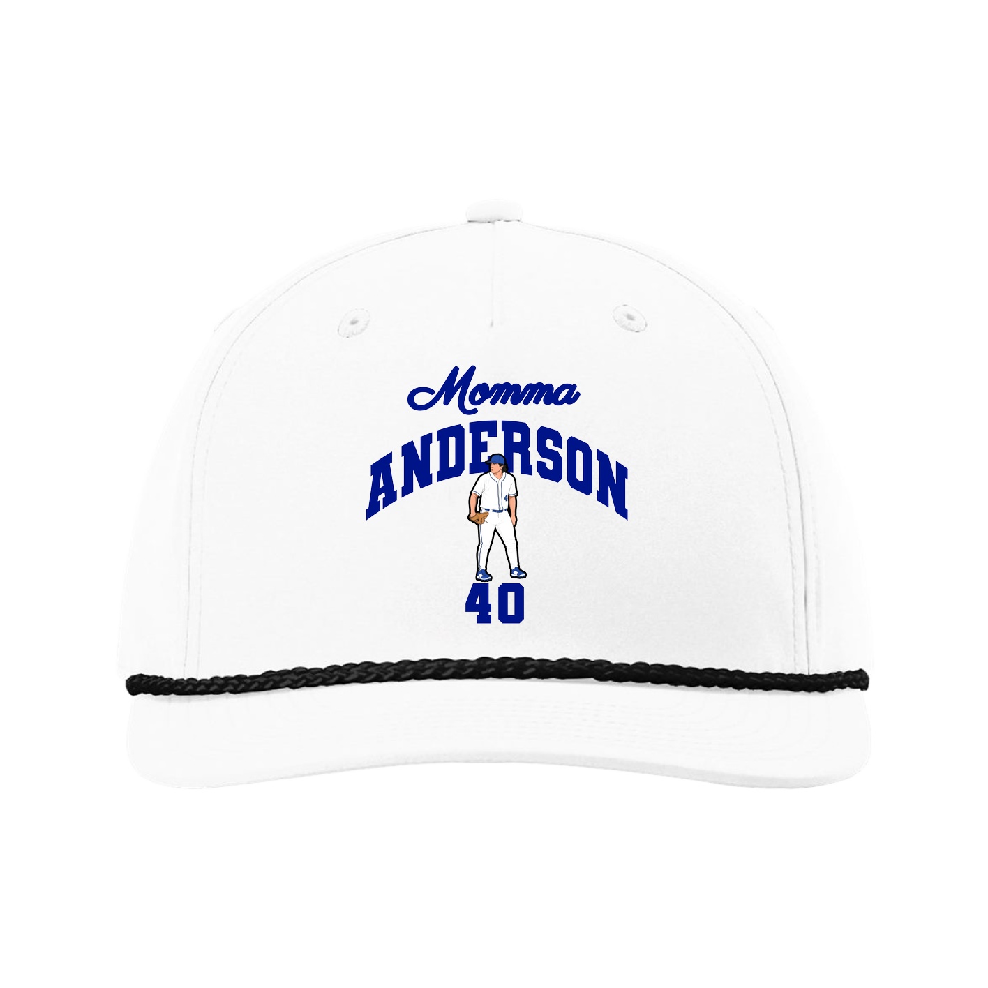 Five-Panel Classic Rope Cap — Mothers Day Arch in White