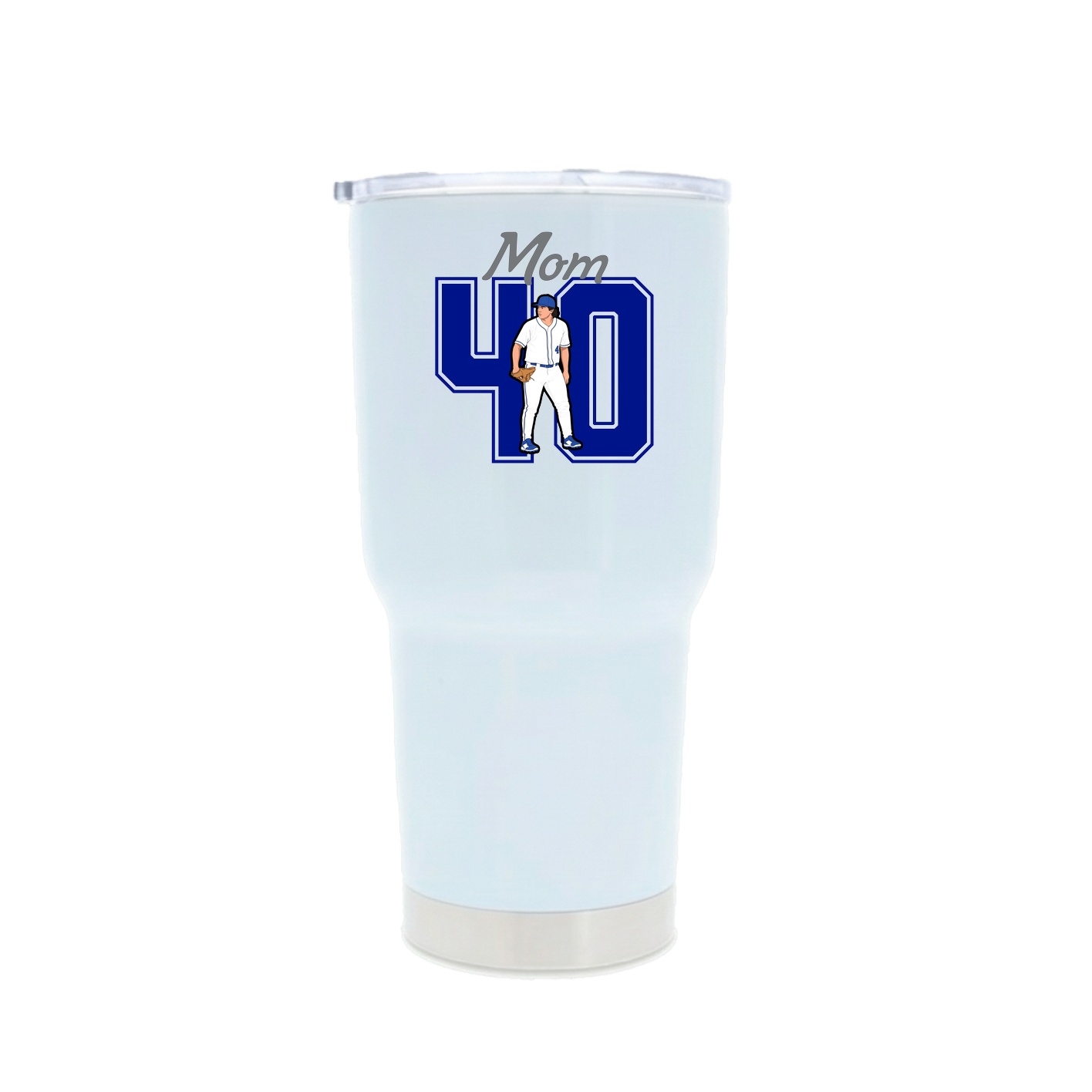 30oz Stainless Steel Tumbler — Mothers Day Shirsey in White