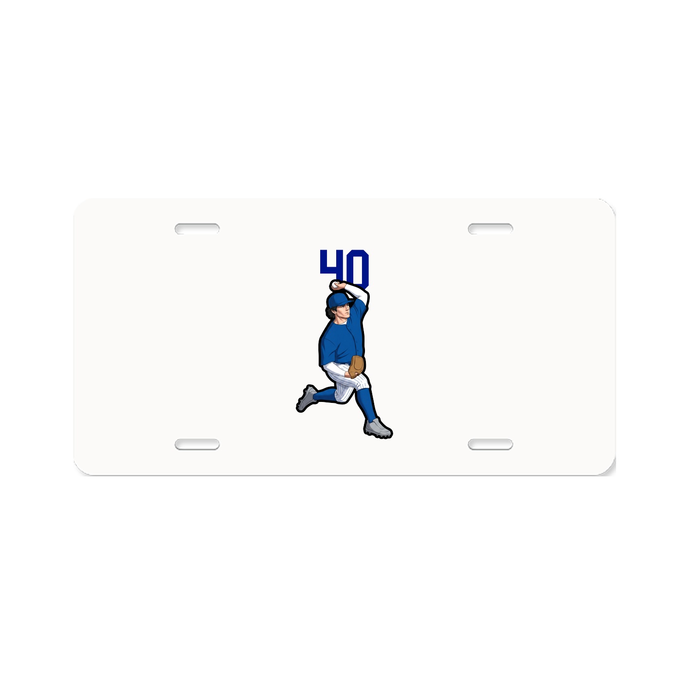 License Plate — Number Top in Classic