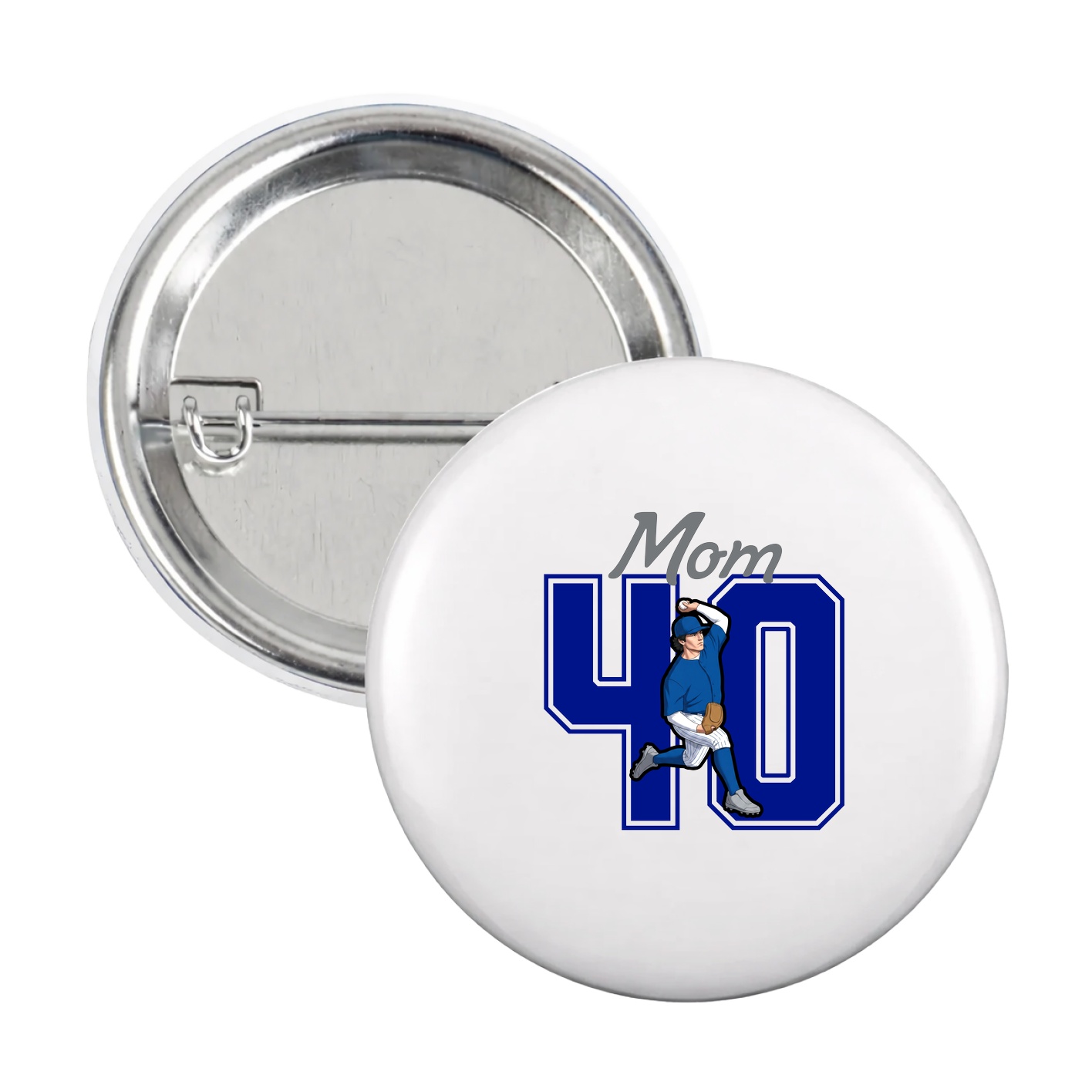 Game Day Button — Mothers Day Shirsey in White