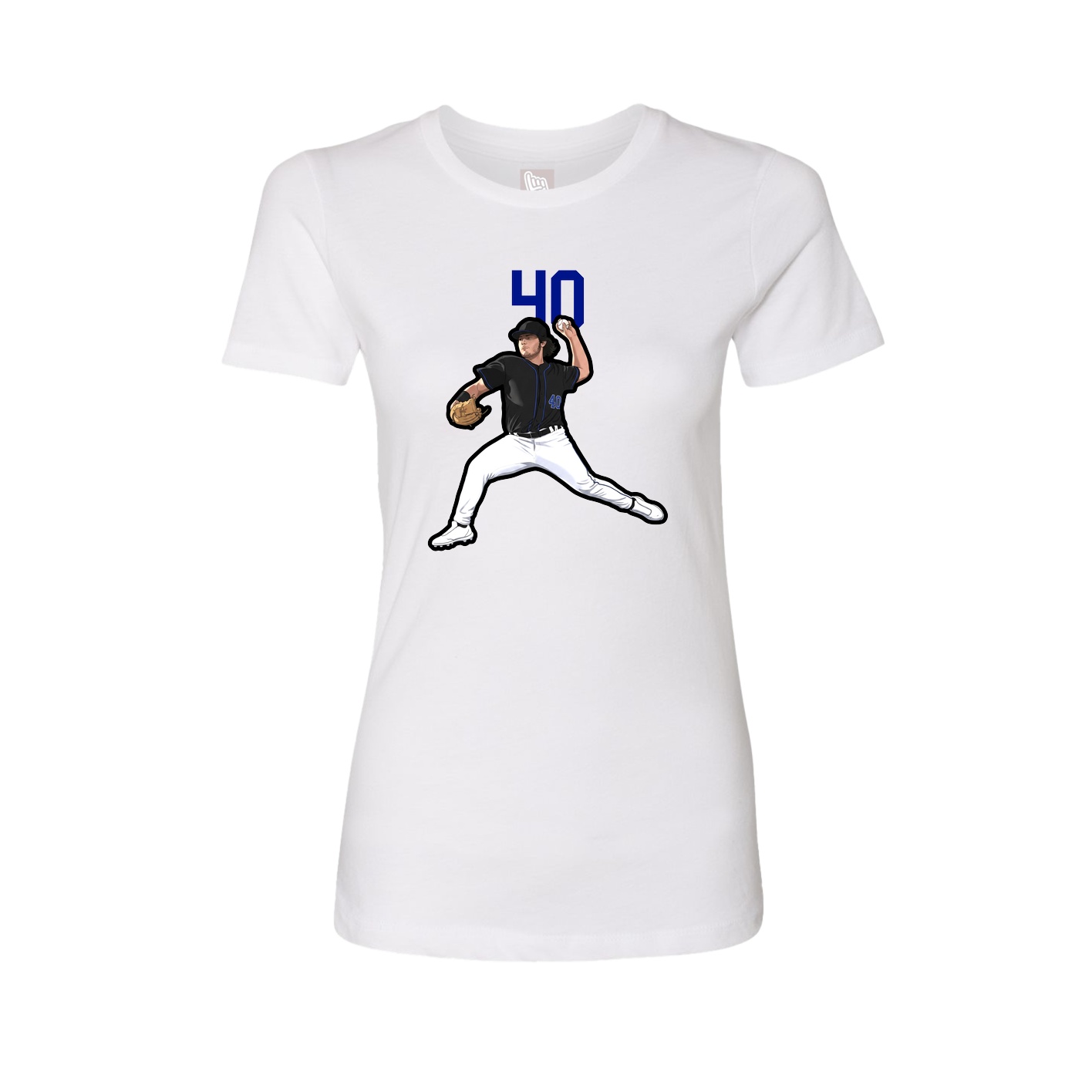 Womens Tee — Number Top in White