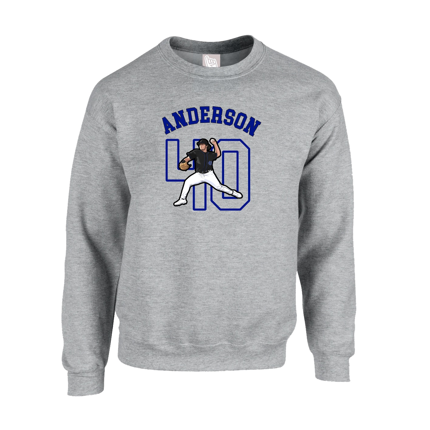 Fleece Crew — Shirsey Arch in Grey