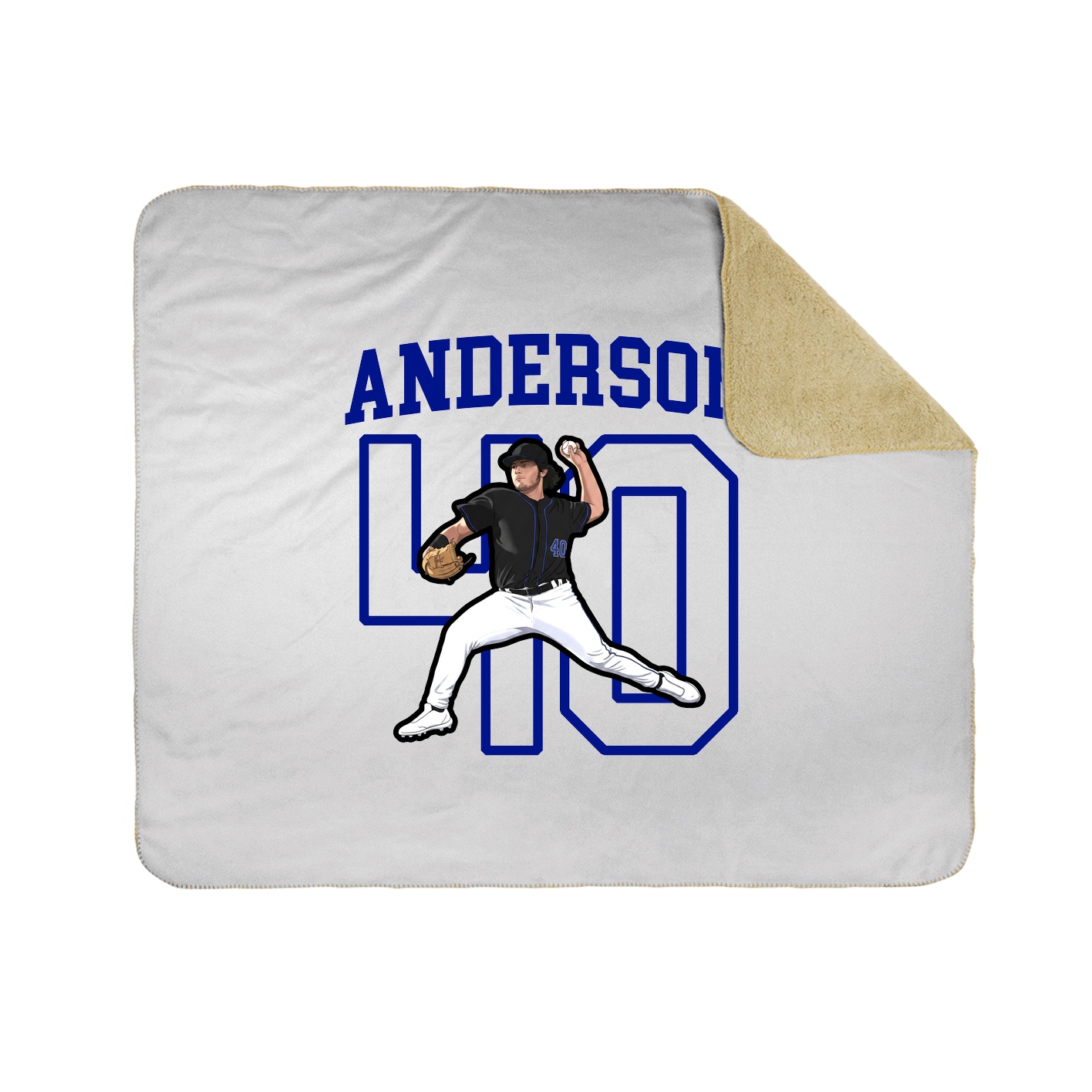 Throw Blanket — Shirsey in White
