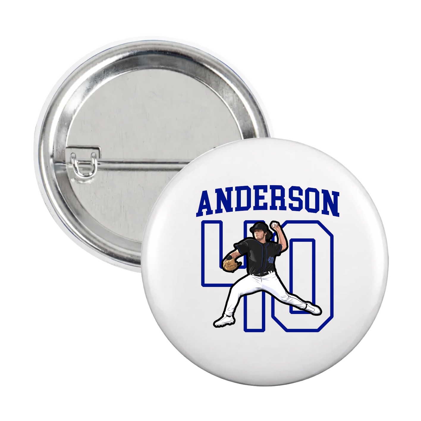Game Day Button — Shirsey in White