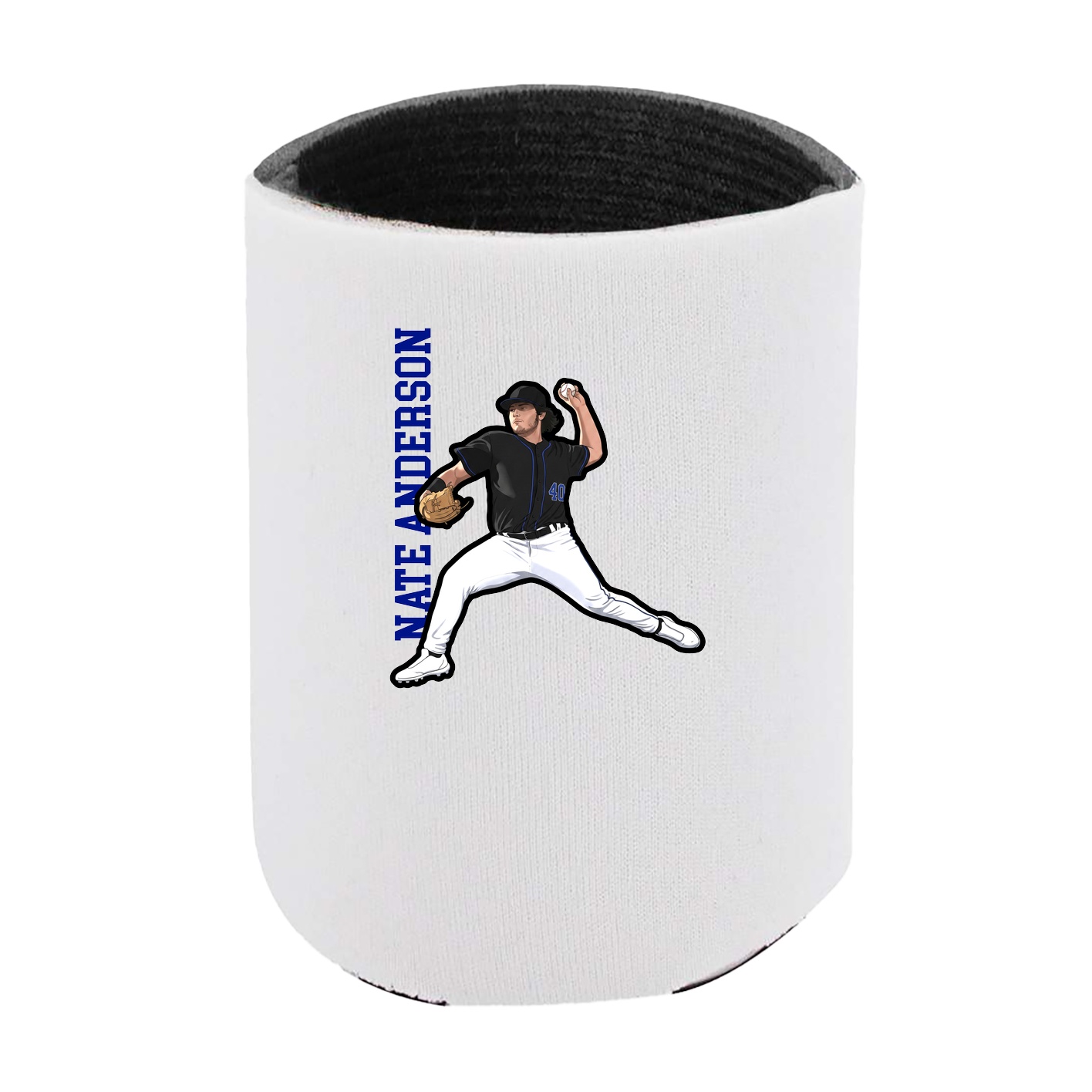 Can Holder — Name Vertical in White