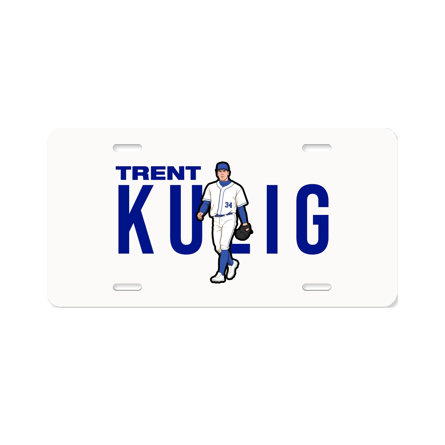 License Plate — Player Name in Classic