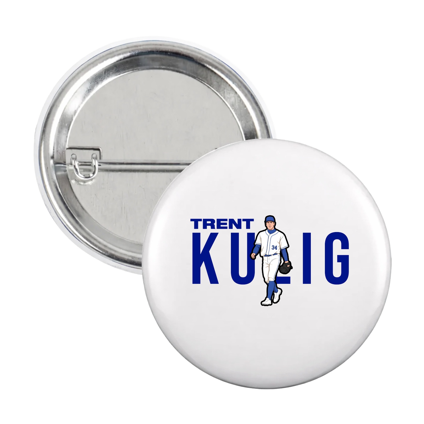 Game Day Button — Player Name in White