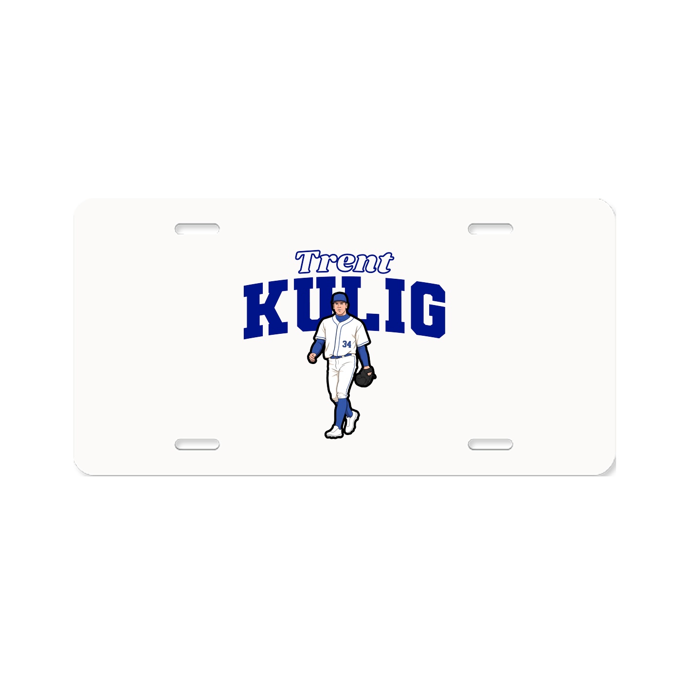 License Plate — Name Arch in Classic