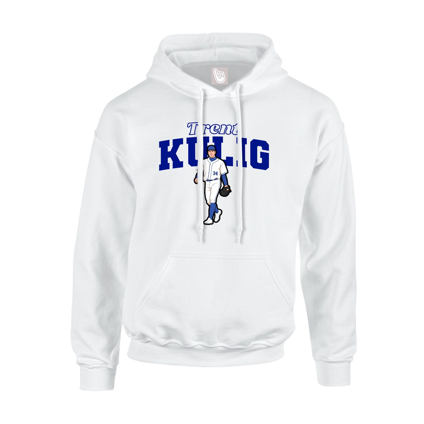 Hoodie — Name Arch in White