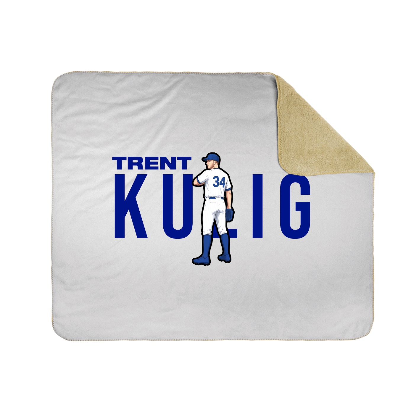 Throw Blanket — Player Name in White