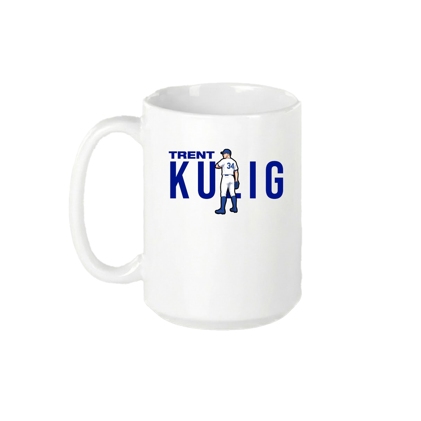 15oz Coffee Mug — Player Name in White