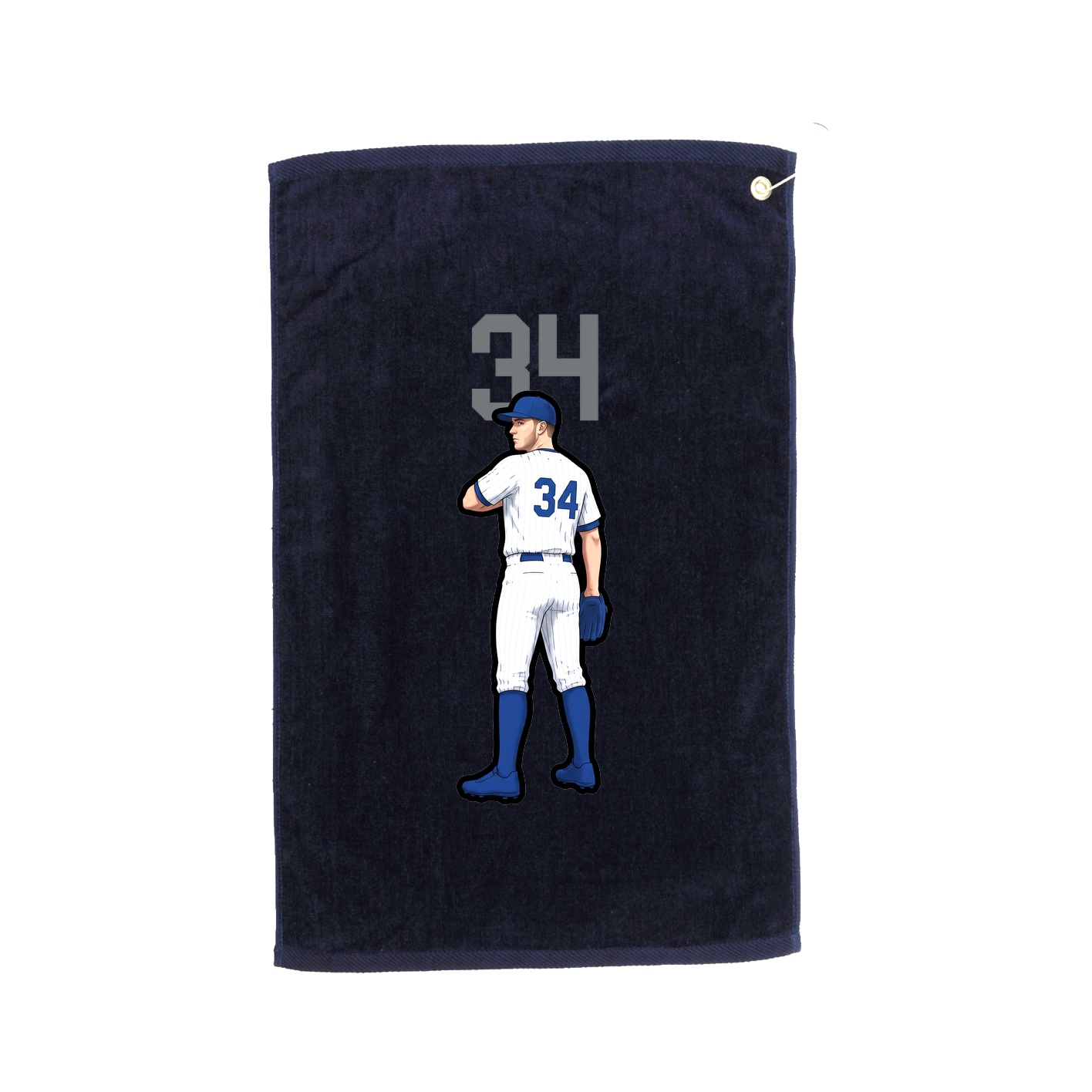 Golf Towel — Number Top in Navy