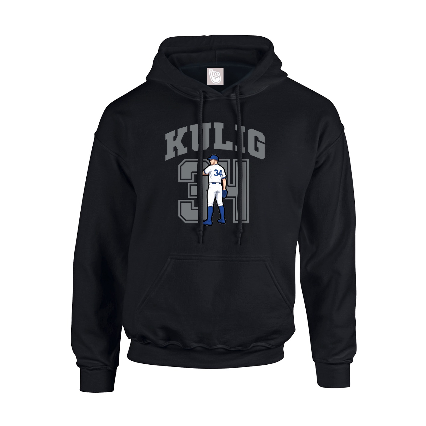 Hoodie — Number in Black