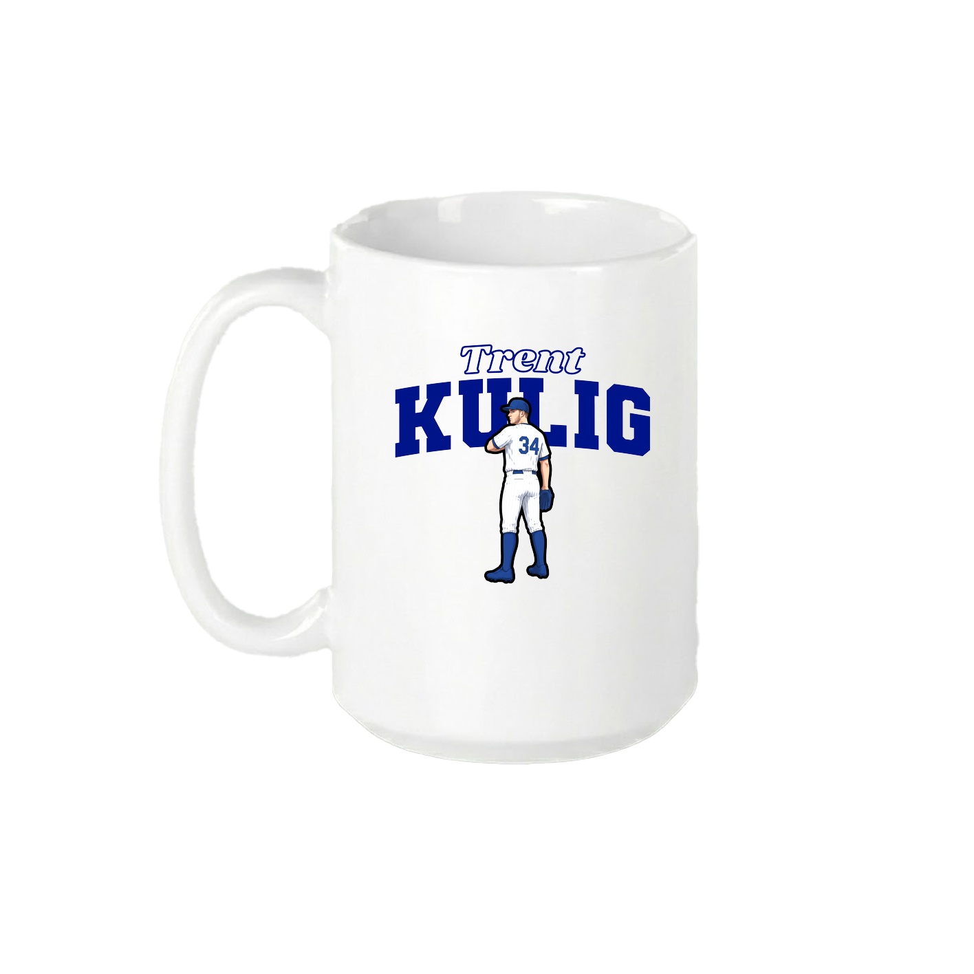 15oz Coffee Mug — Name Arch in White