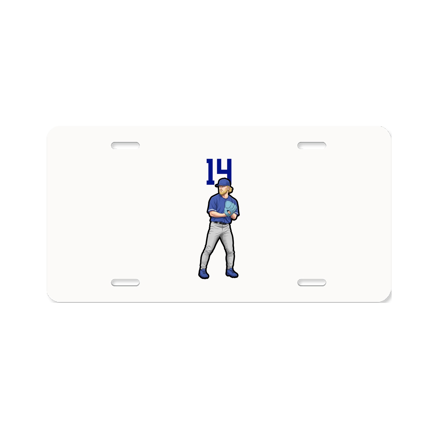 License Plate — Number Top in Classic