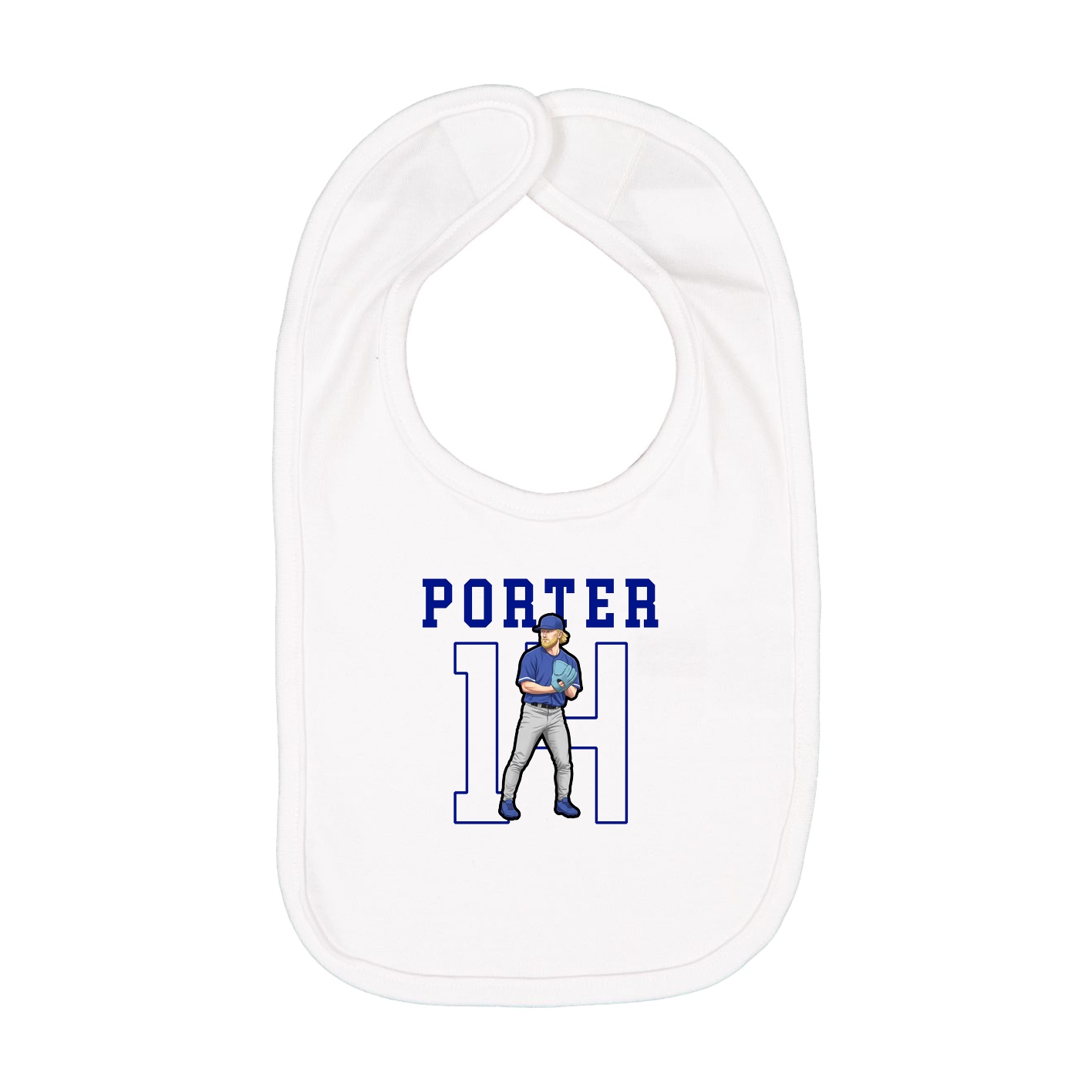 Infant Bib — Shirsey in White