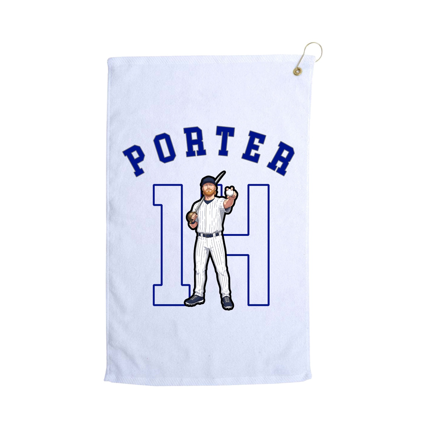 Golf Towel — Shirsey Arch in White