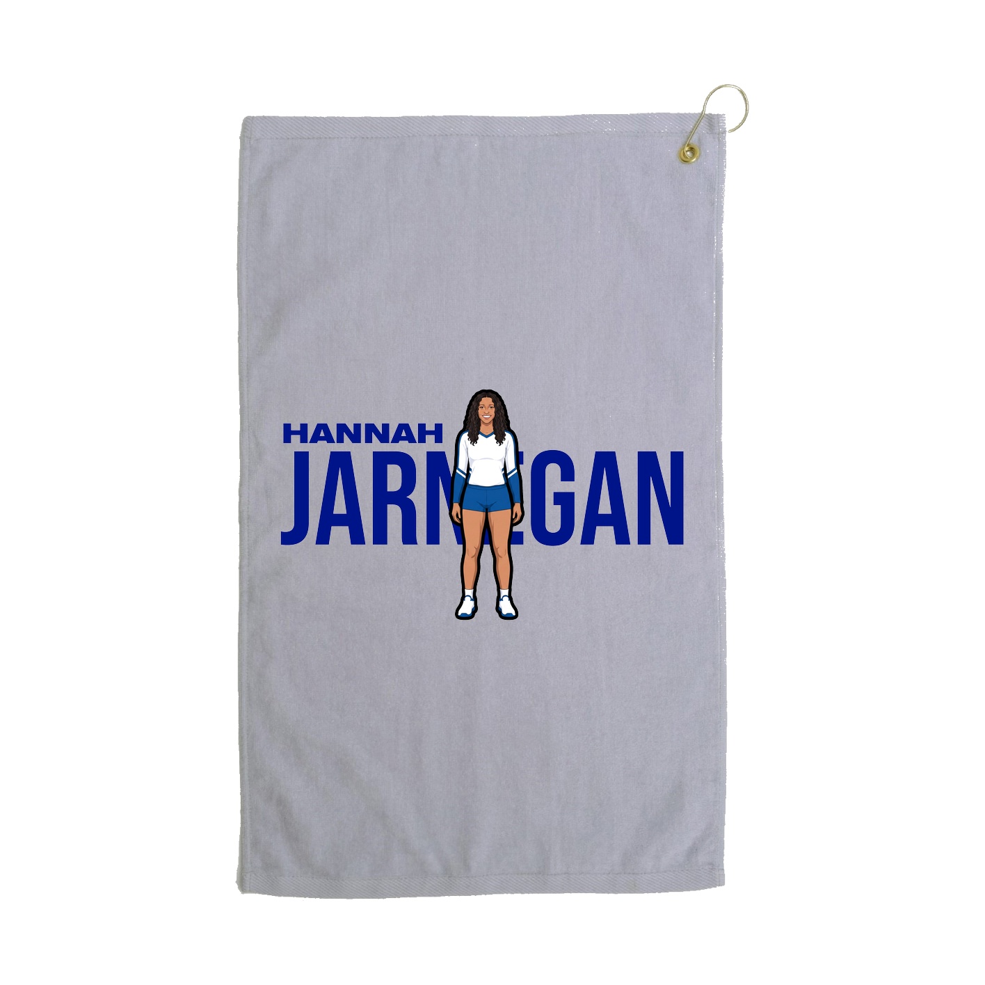 Golf Towel — Player Name in Grey