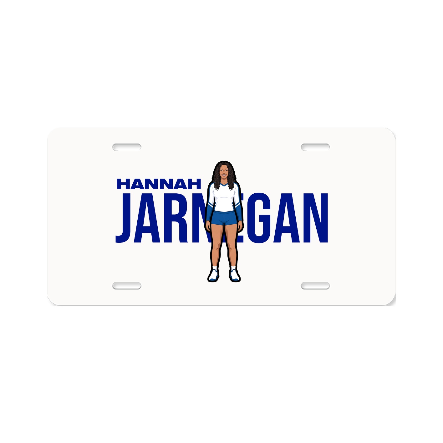 License Plate — Player Name in Classic
