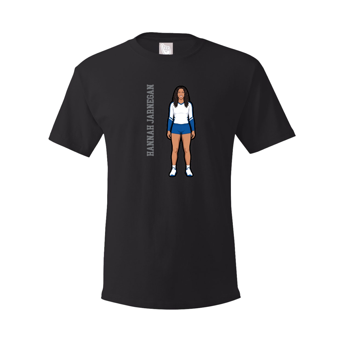 Tee — Name Vertical in Black
