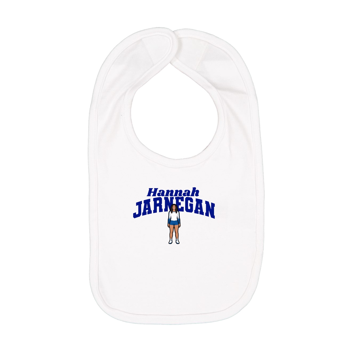 Infant Bib — Signature Arch in White