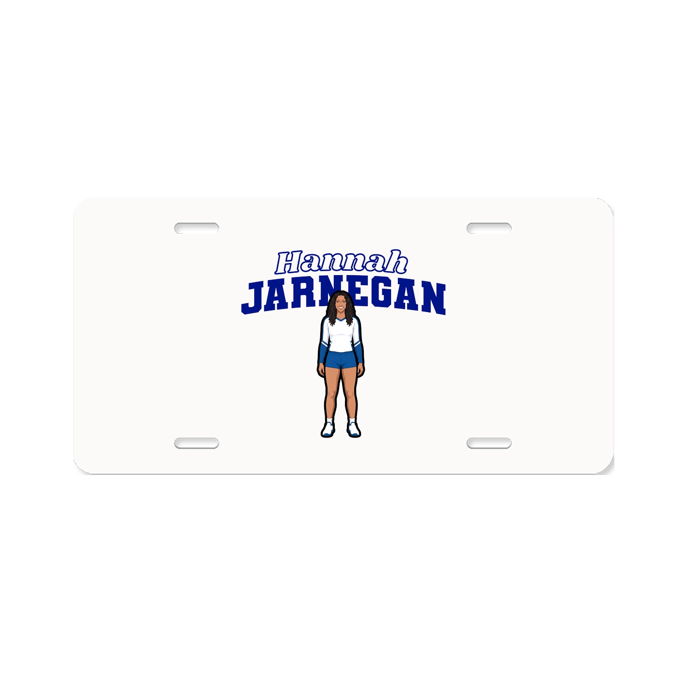 License Plate — Name Arch in Classic