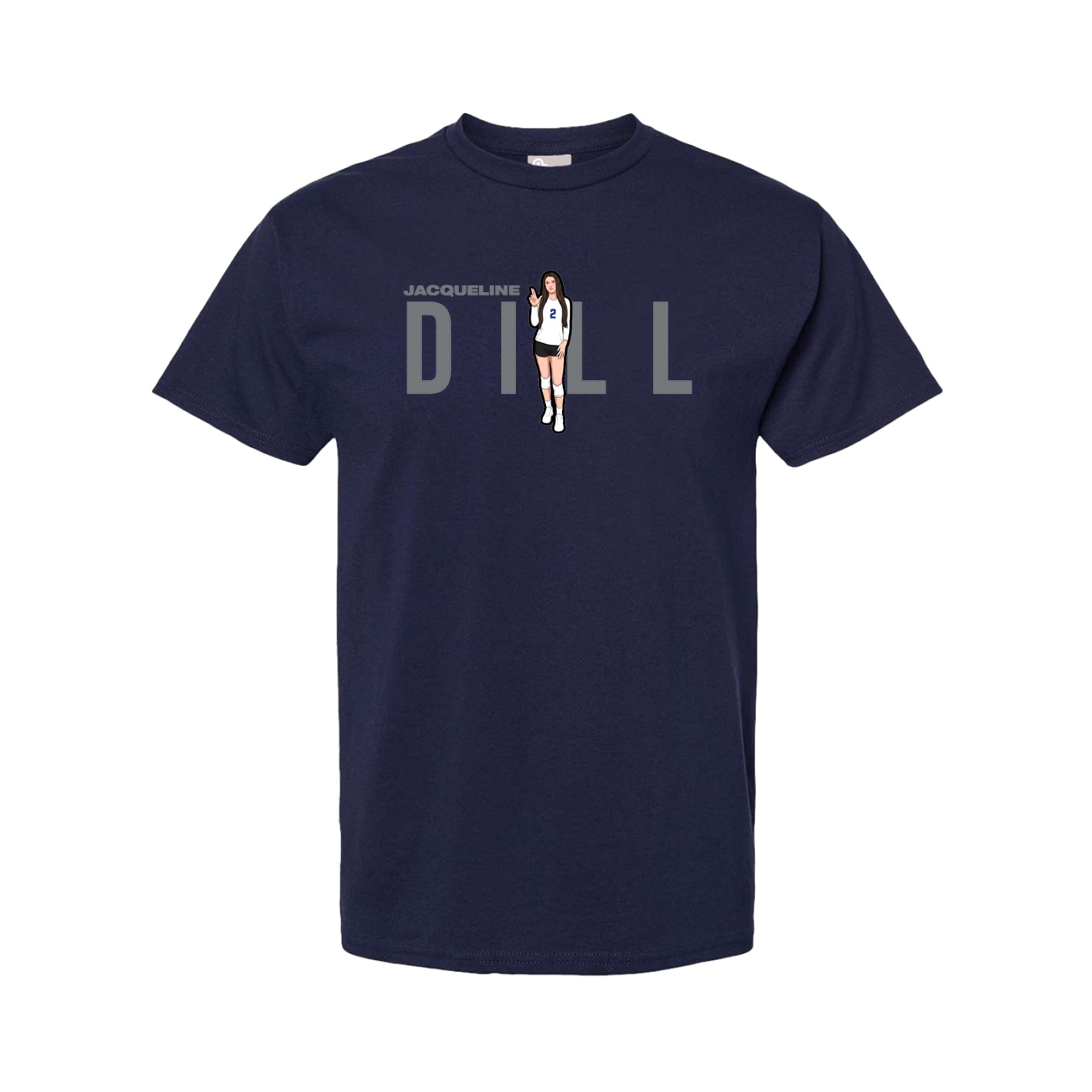 Youth Tee — Player Name in Navy