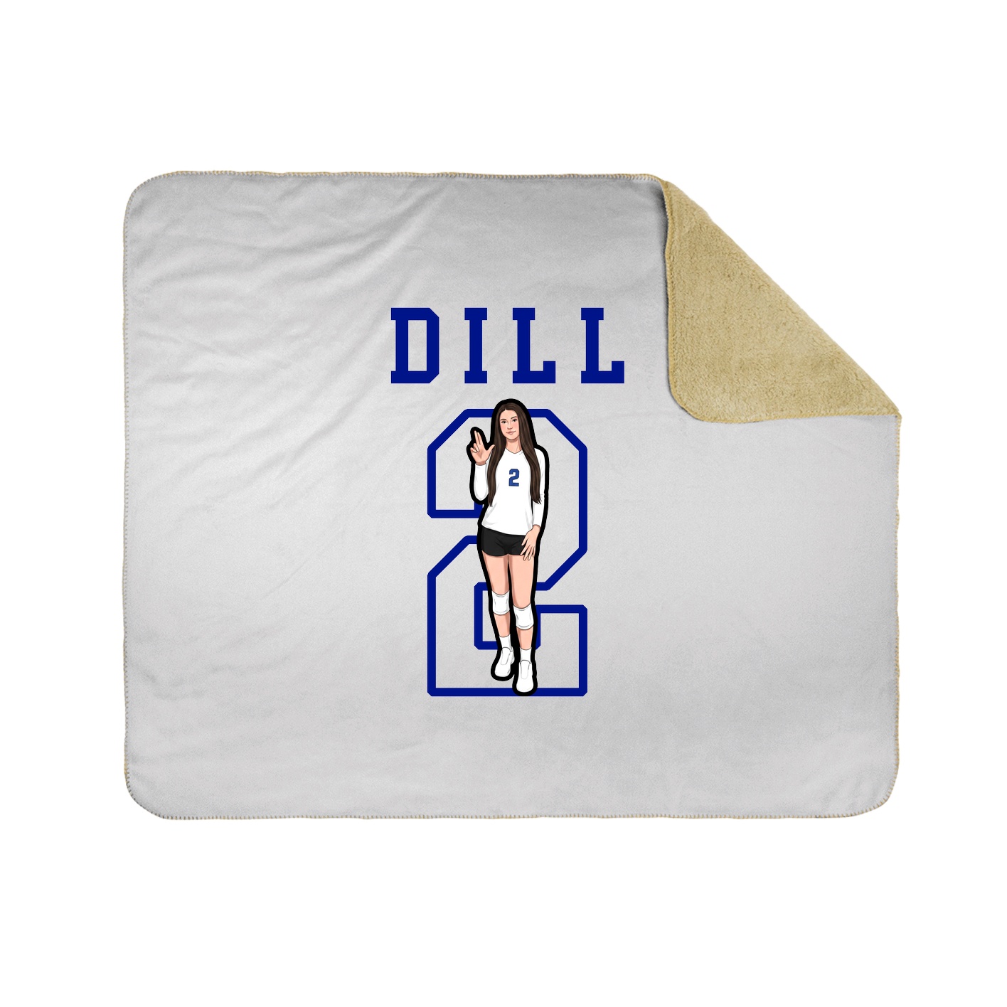 Throw Blanket — Shirsey in White