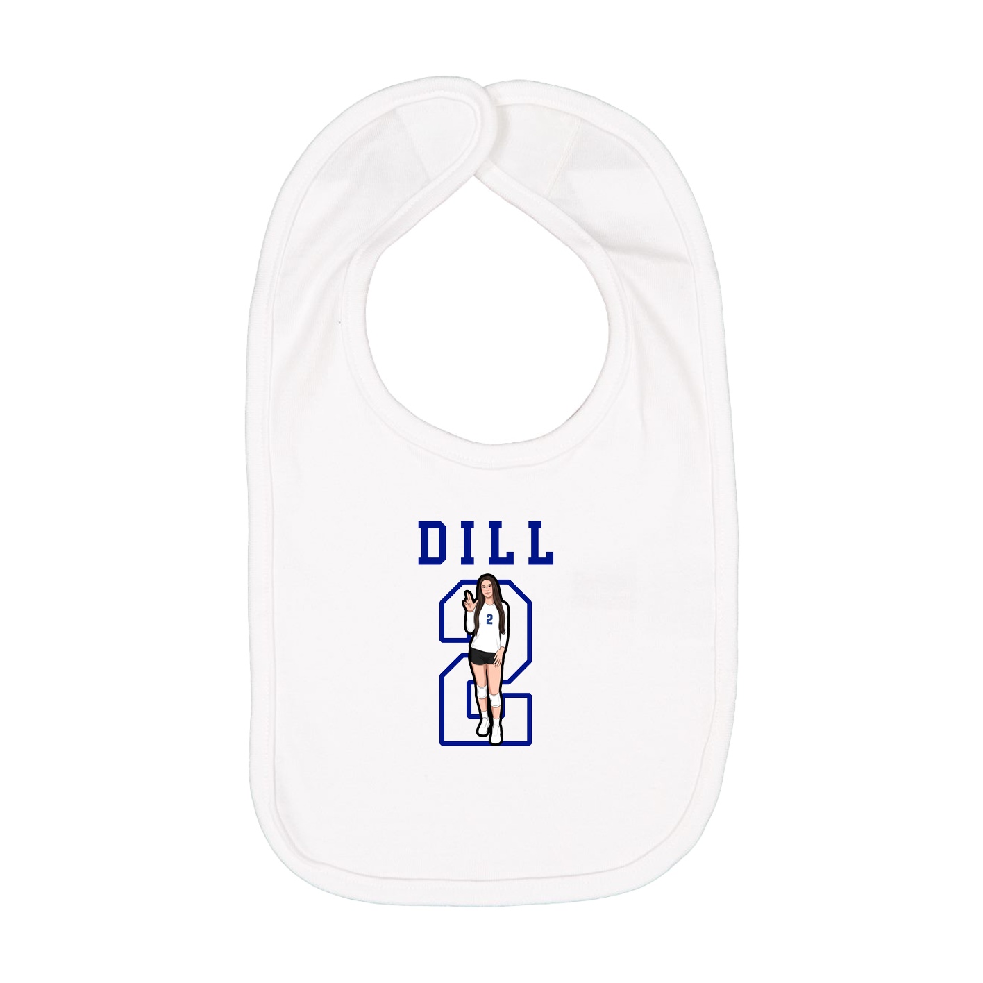 Infant Bib — Shirsey in White