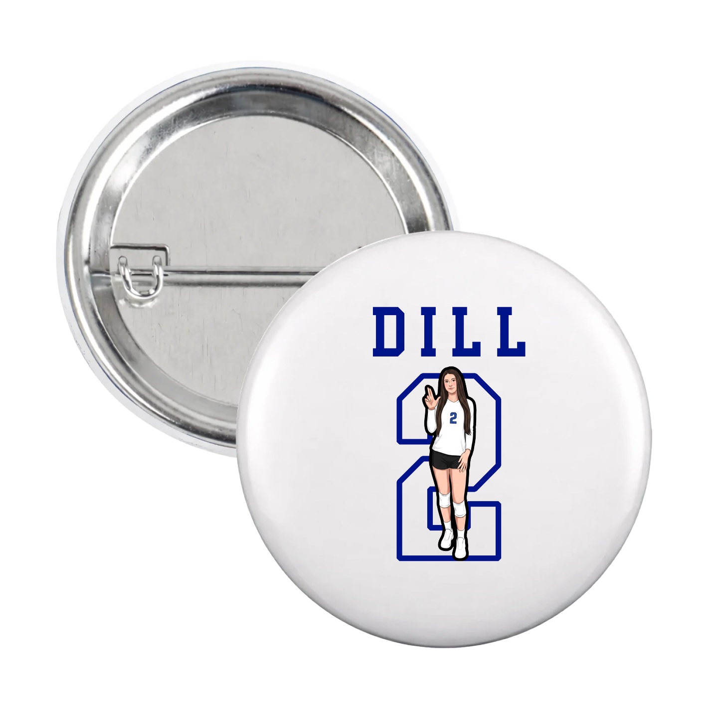 Game Day Button — Shirsey in White