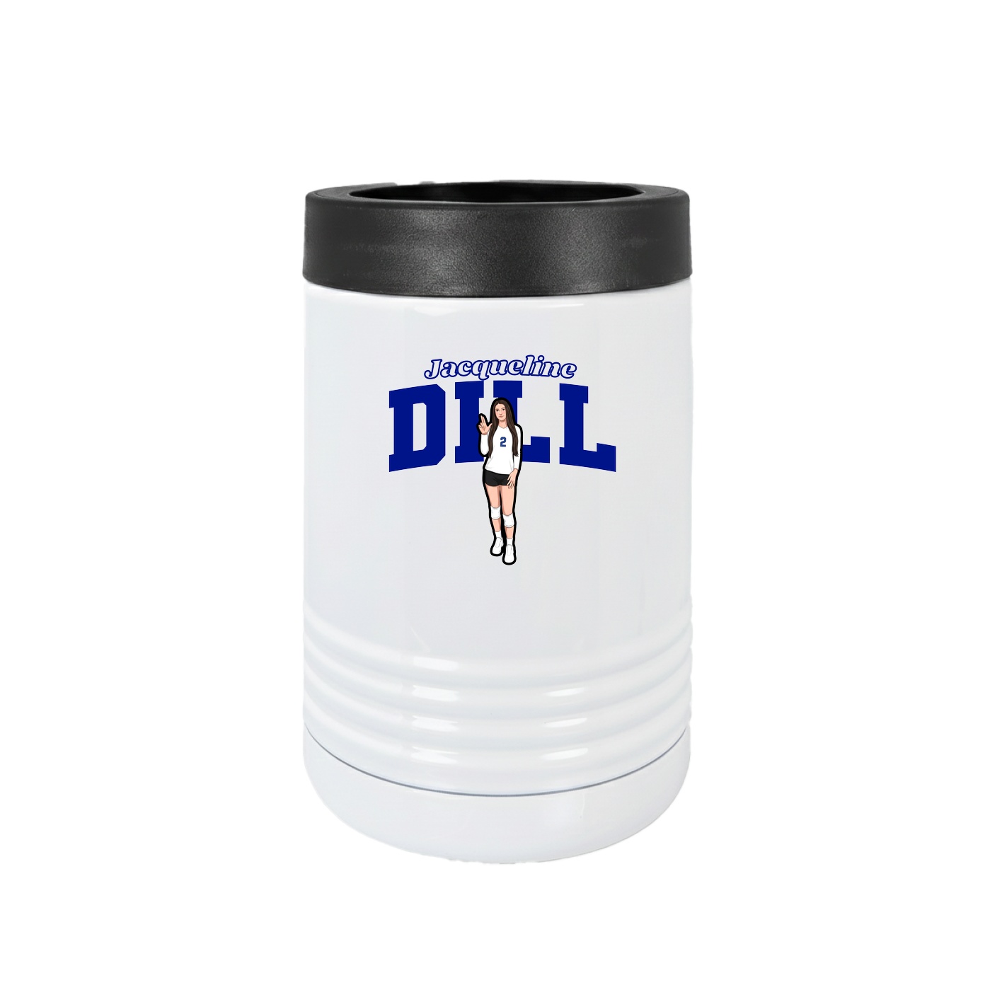 Beverage Holder — Name Arch in White