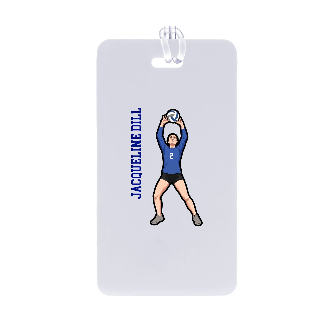 Bag Tag — Name Vertical in Classic