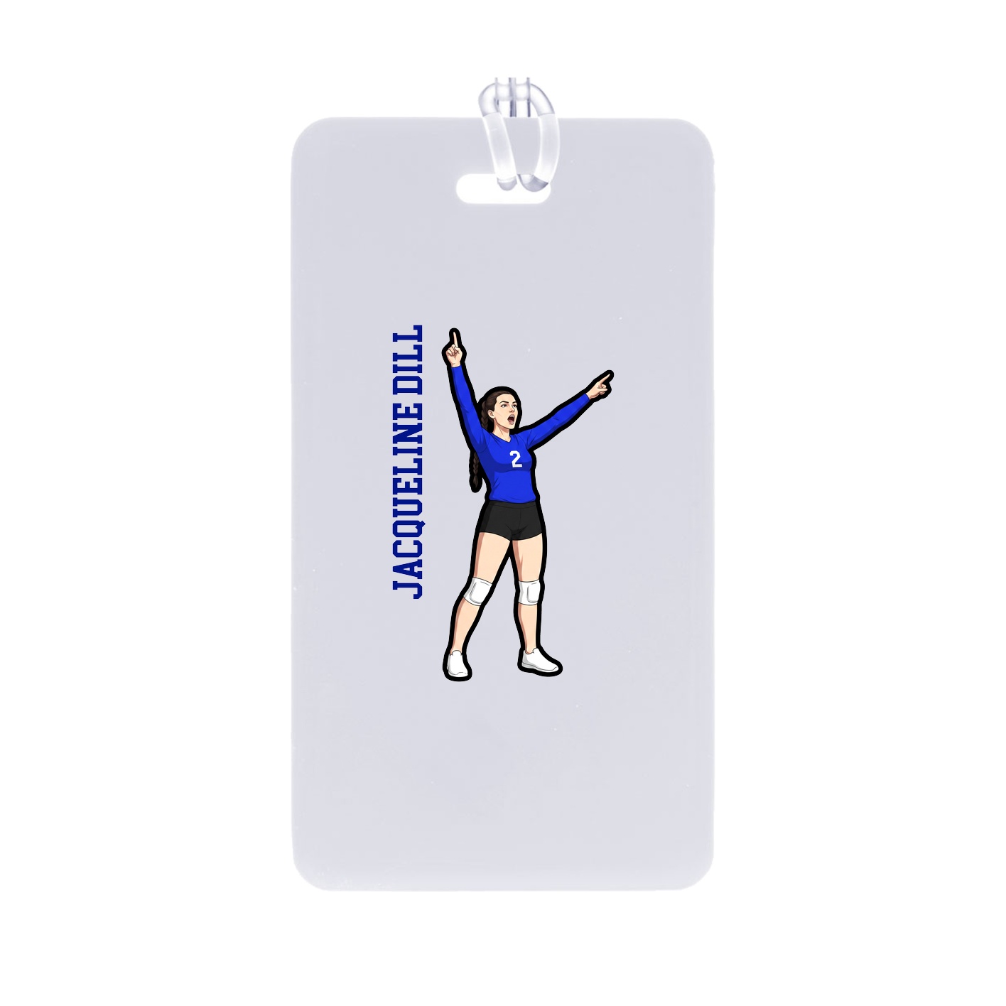 Bag Tag — Name Vertical in Classic