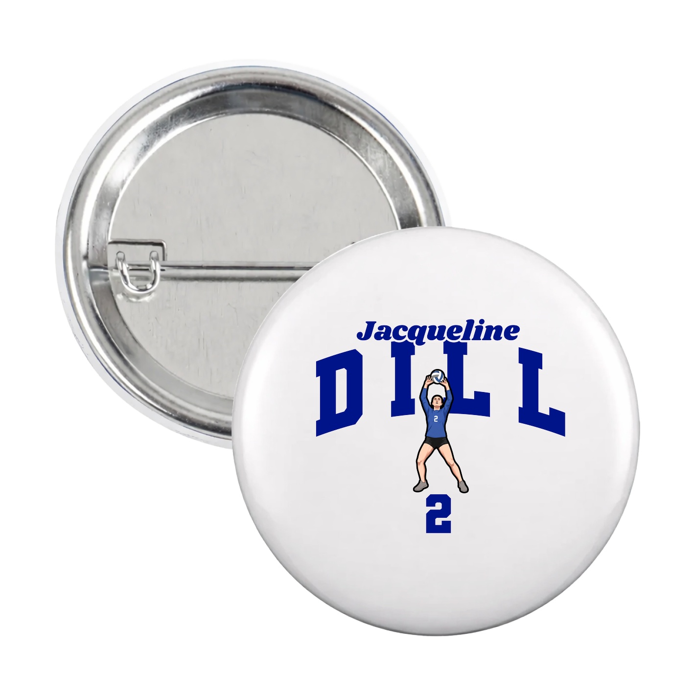 Game Day Button — Signature Arch in White