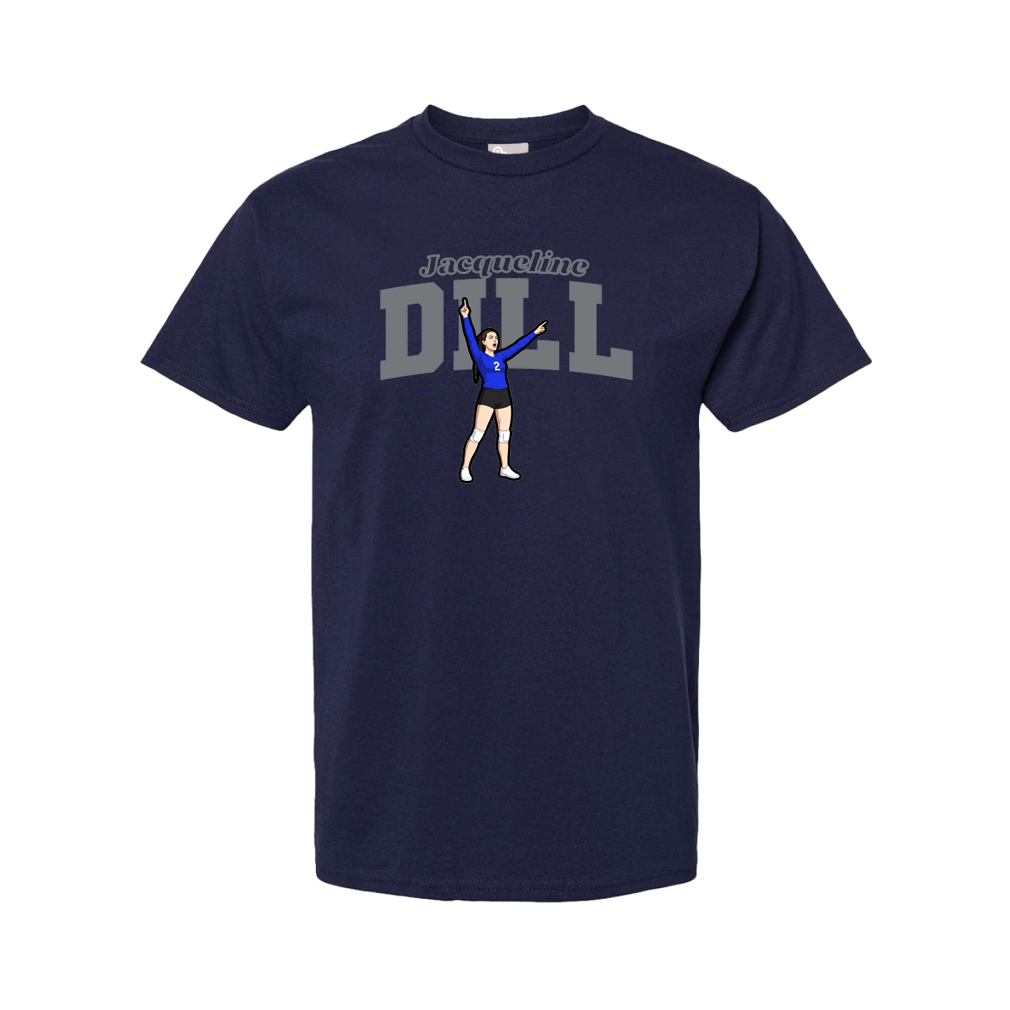 Youth Tee — Name Arch in Navy