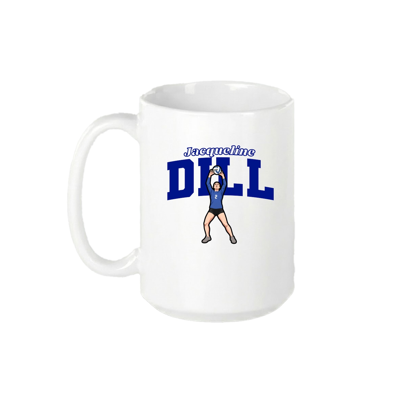 15oz Coffee Mug — Name Arch in White